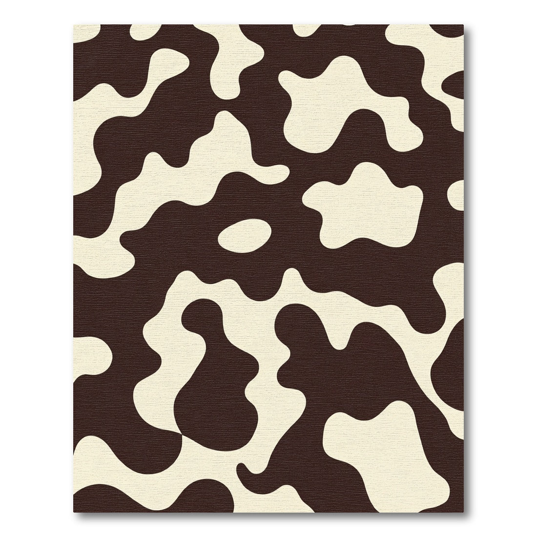Brown White Irregular Spot Rug