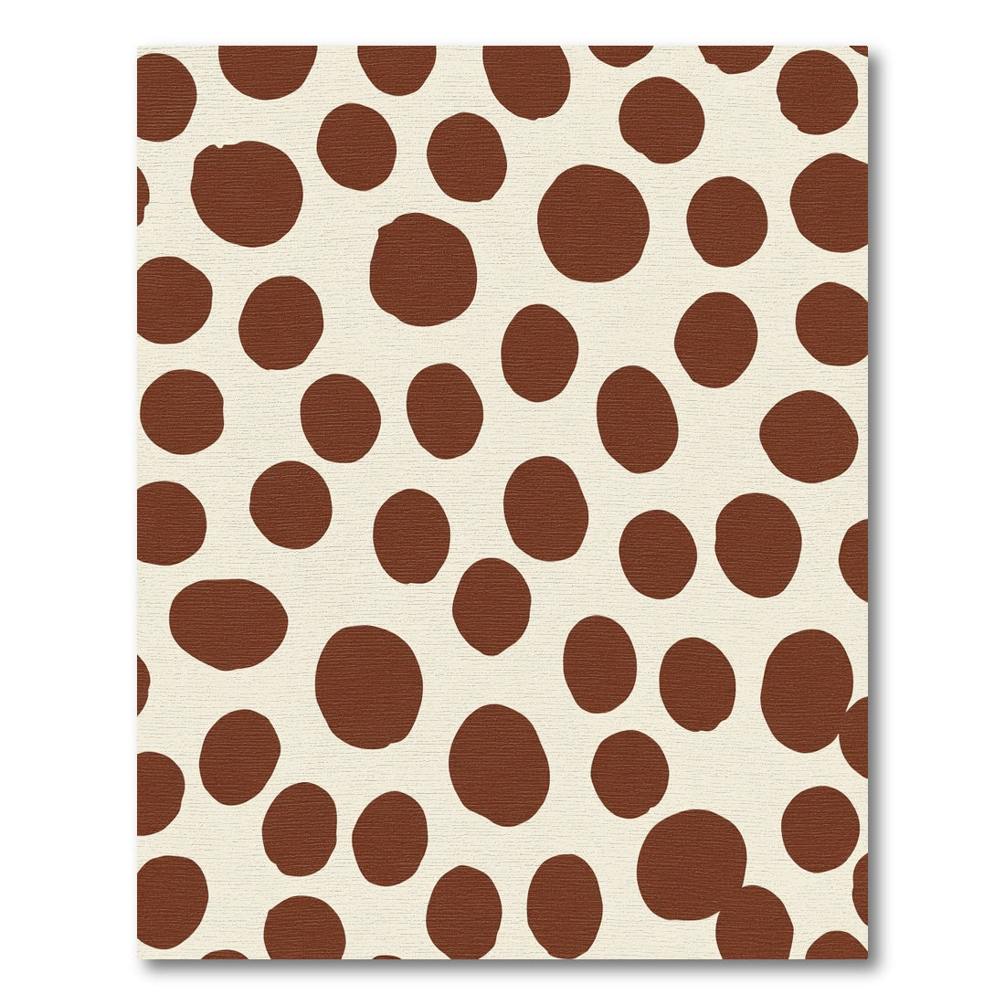 Brown Spots on Cream Background Rug