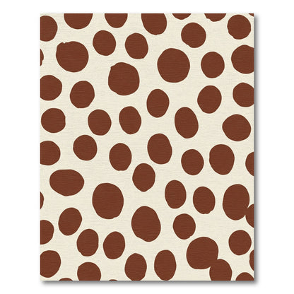 Brown Spots on Cream Background Rug