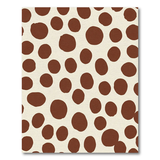 Brown Spots on Cream Background Rug