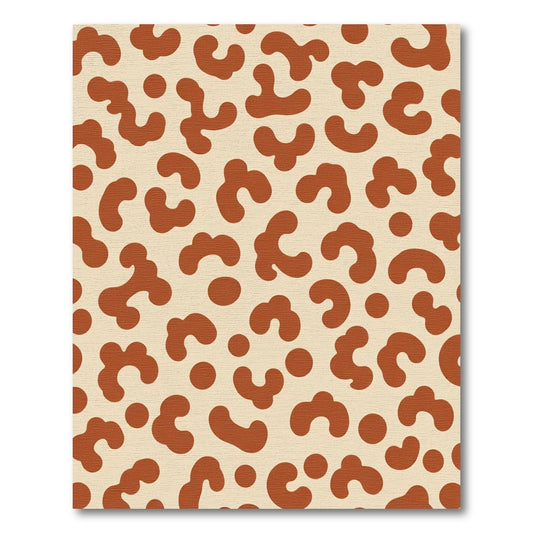 Brown Organic Spotty Amorphous Rug