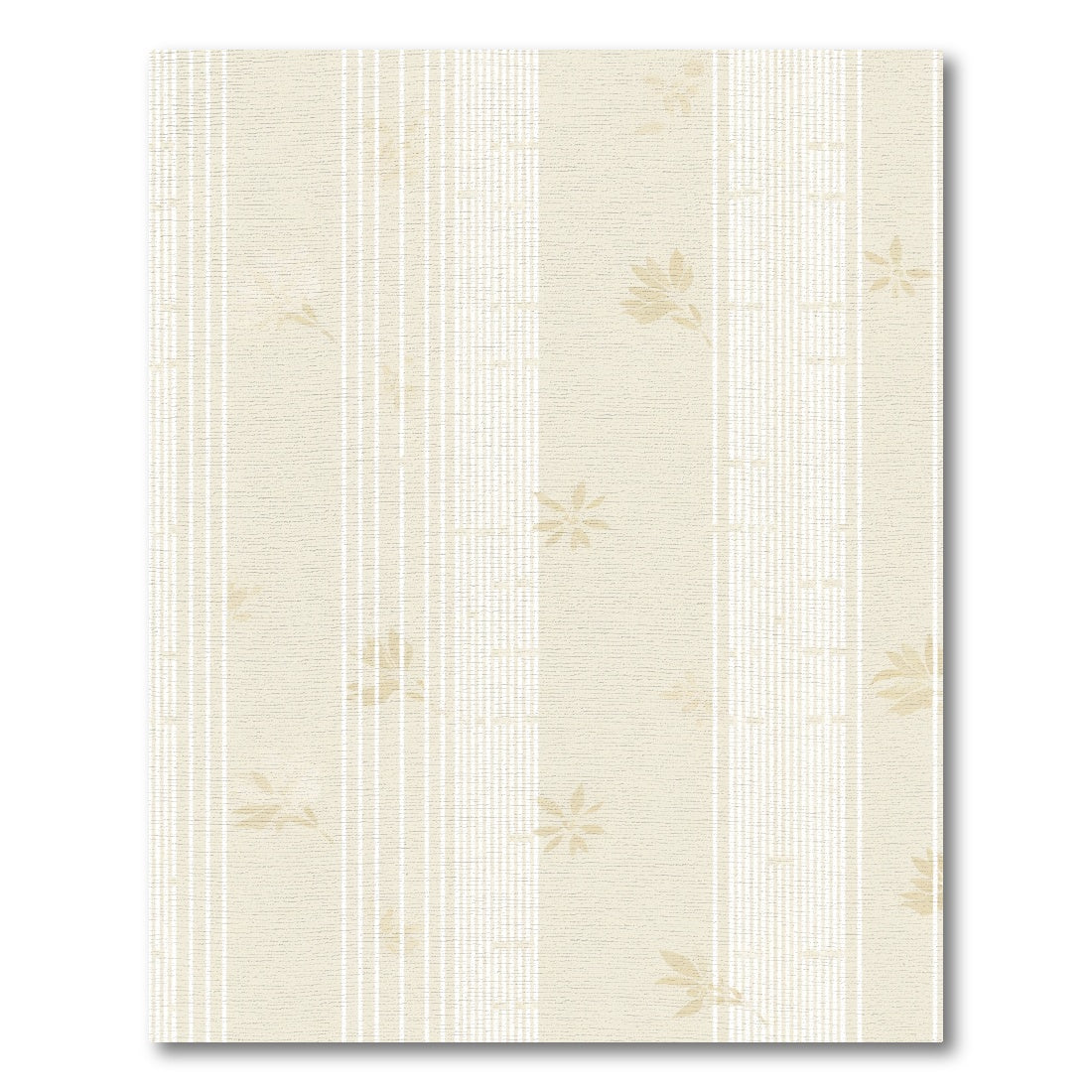Gentle Cream Floral Stripe Rug