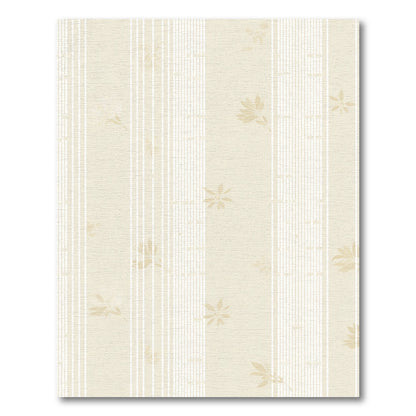 Gentle Cream Floral Stripe Rug