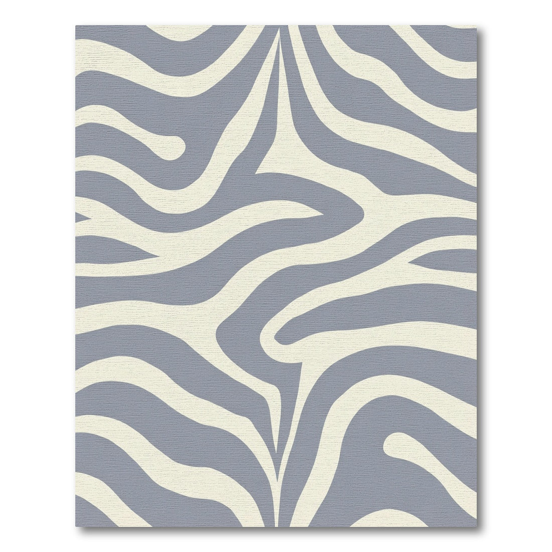 Cool Tones Zebra Stripes Art Rug