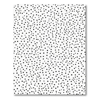 Black White Scattered Dots Rug