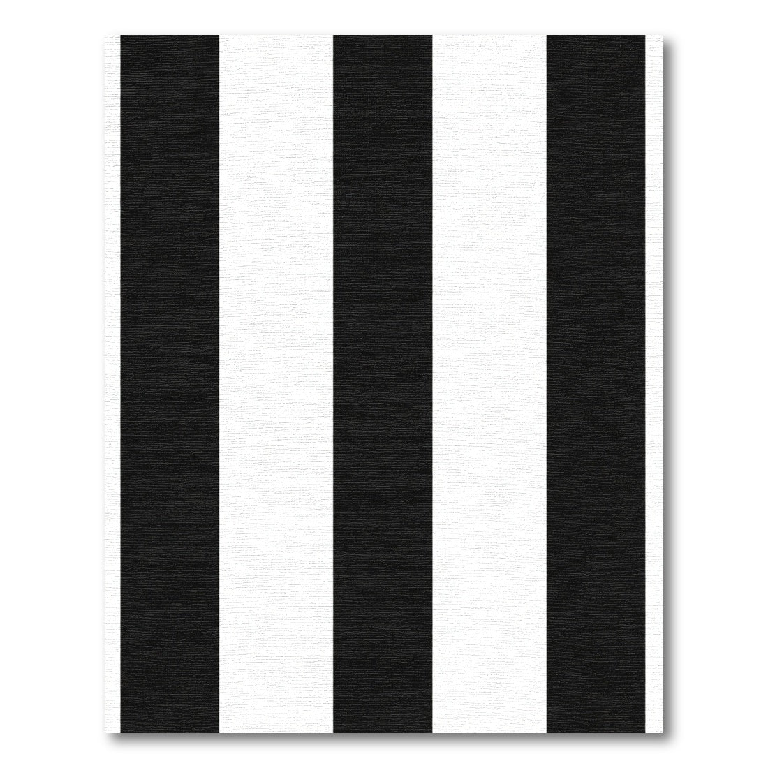 Bold Black Classic Stripe Rug