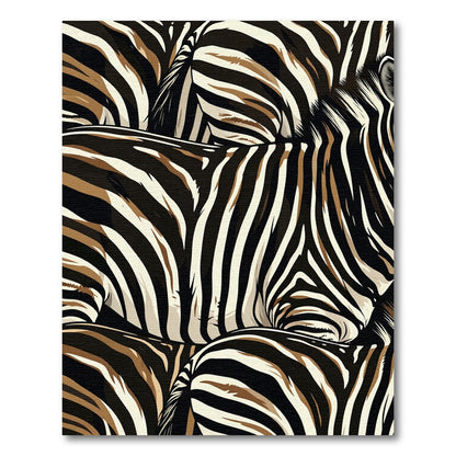 Bold Wild Zebra Stripe Texture Rug