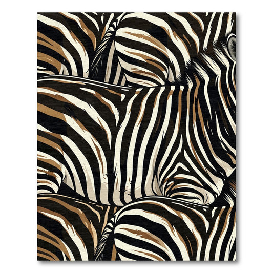 Bold Wild Zebra Stripe Texture Rug