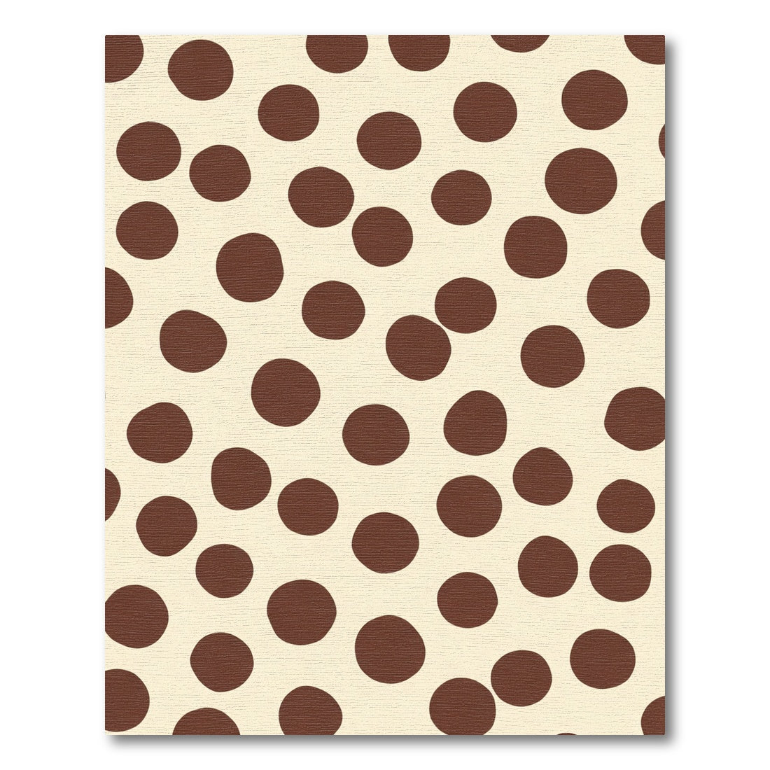 Creamy Chocolate Scattered Circles Rug