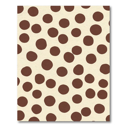 Creamy Chocolate Scattered Circles Rug