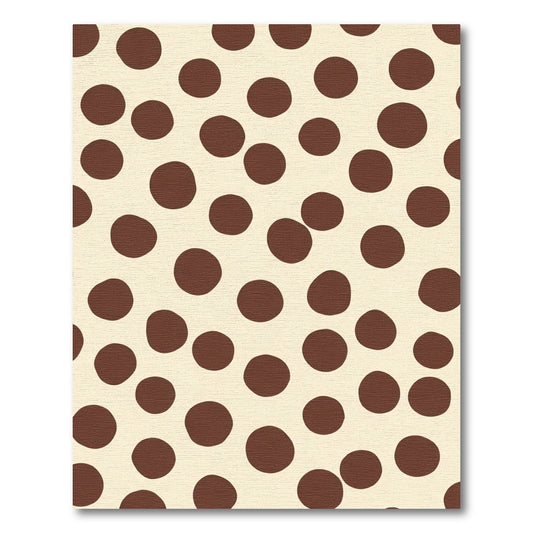 Creamy Chocolate Scattered Circles Rug
