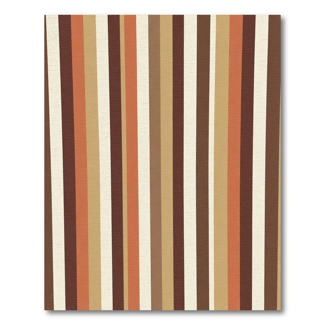 Russet Amber Vertical Lines Rug
