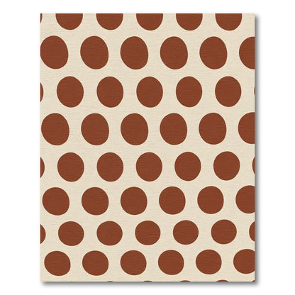 Brown Polka Dot Background Rug