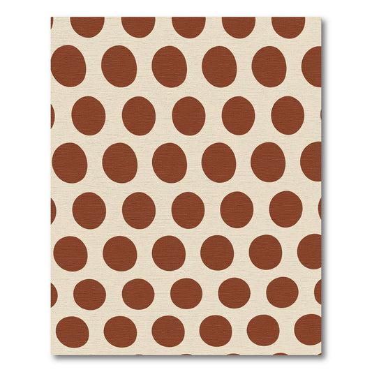 Brown Polka Dot Background Rug