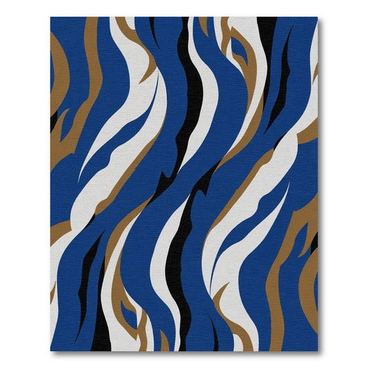 Dynamic Color Block Striped Rug