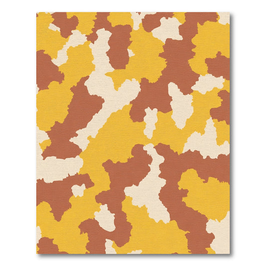 Desert Camouflage Splatter Texture Rug
