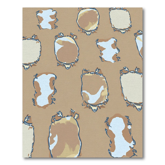 Earthy Abstract Organic Spots Rug