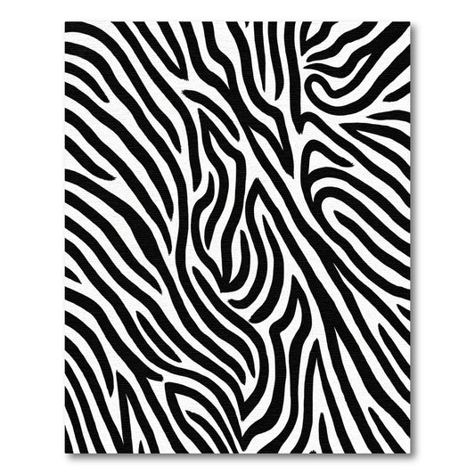 Abstract Black White Curve Lines Rug