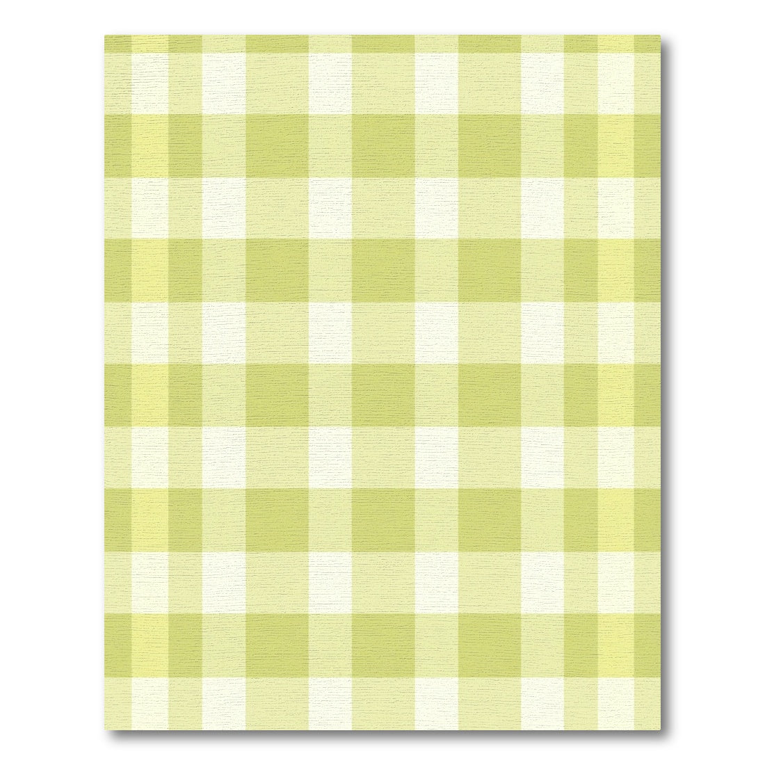 Soft Yellow Gingham Checkmate Rug