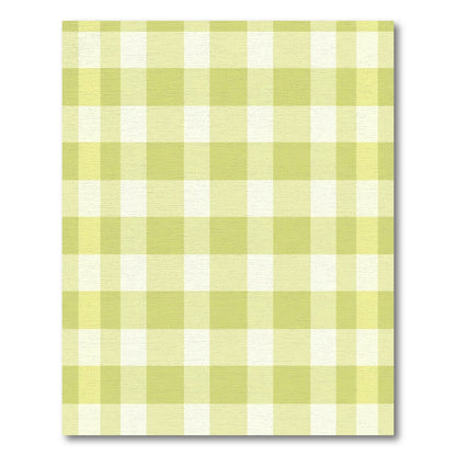 Soft Yellow Gingham Checkmate Rug