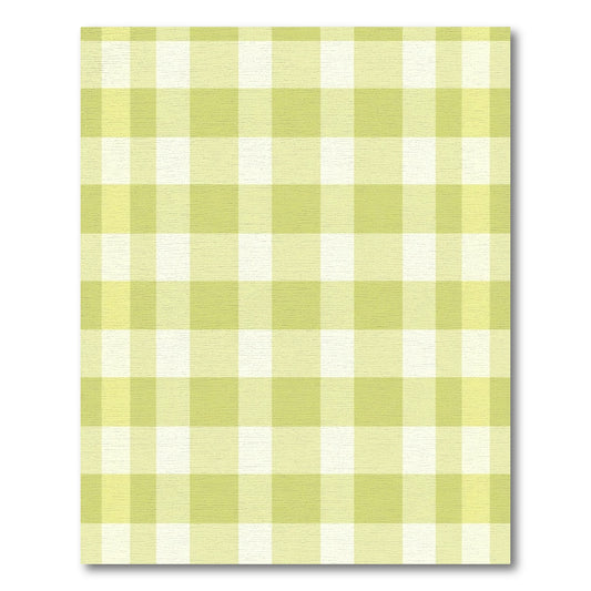 Soft Yellow Gingham Checkmate Rug