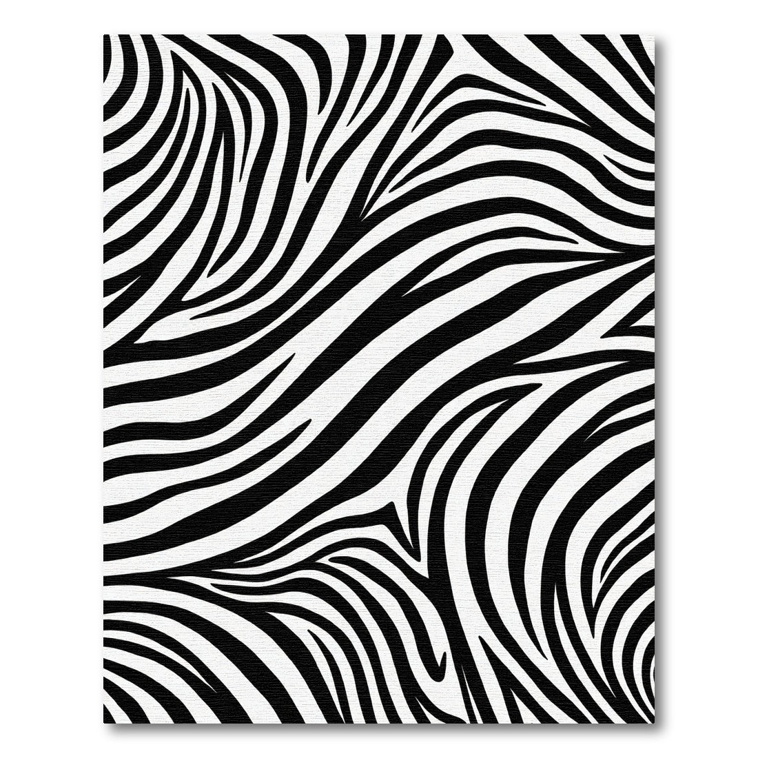 Monochromatic Abstract Animal Stripes Rug