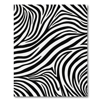 Monochromatic Abstract Animal Stripes Rug