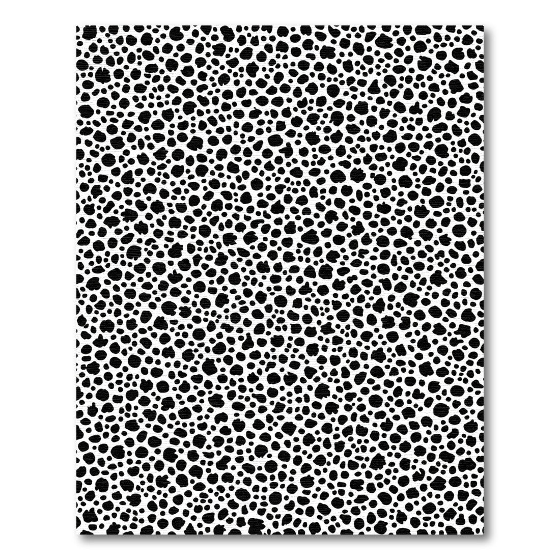 Monochromatic Black White Spot Rug
