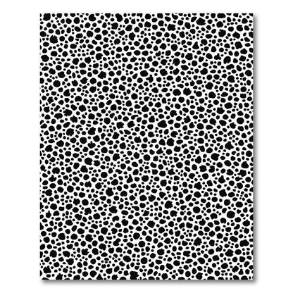 Monochromatic Black White Spot Rug