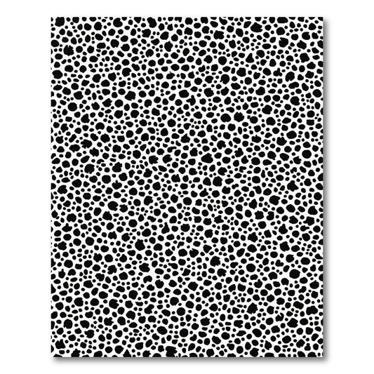 Monochromatic Black White Spot Rug