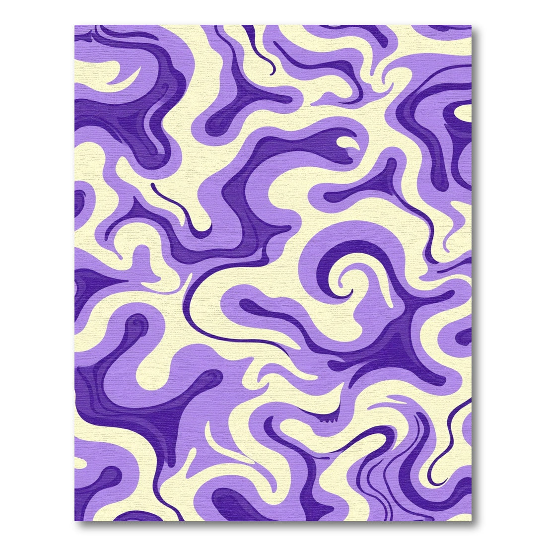 Flowing Lavender Purple Swirl Rug