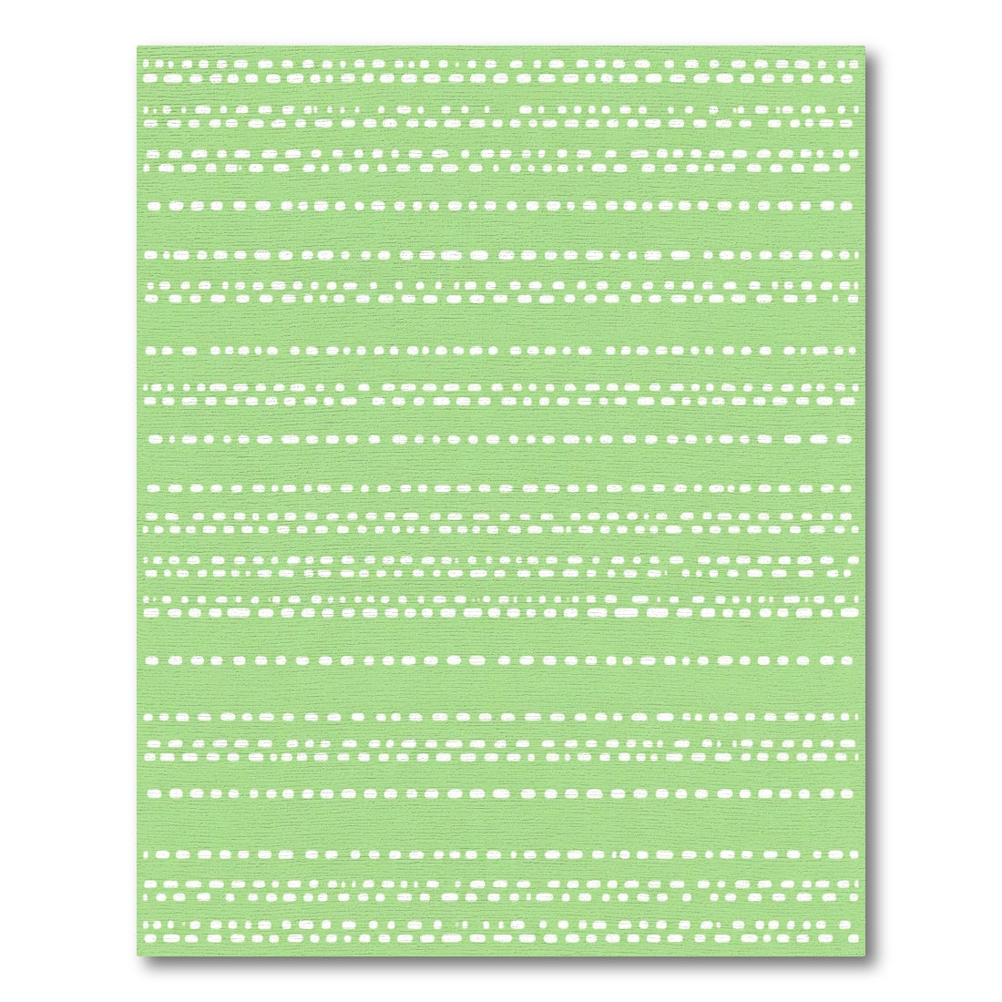 Light Green Horizontal Dotted Lines Rug