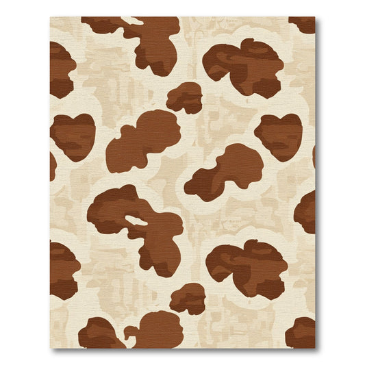 Brown And Beige Patchwork Spots Rug