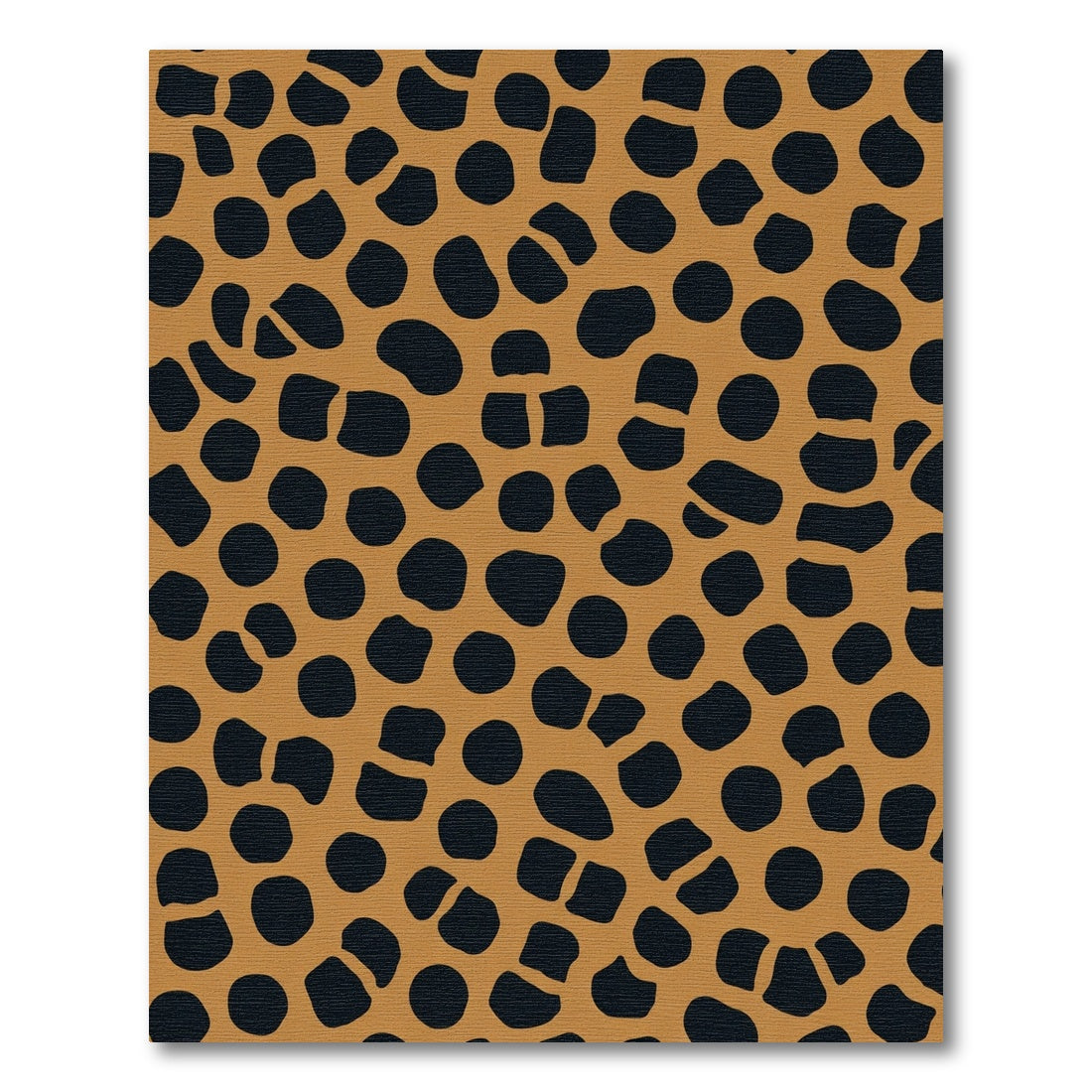 Brown Black Spotted Organic Shapes Rug