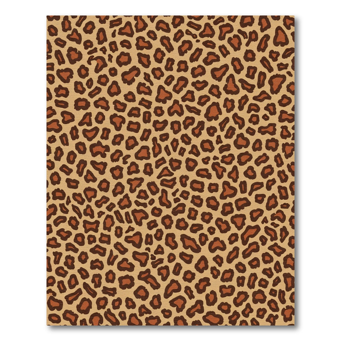 Classic Brown Leopard Spots Rug