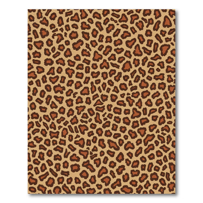 Classic Brown Leopard Spots Rug