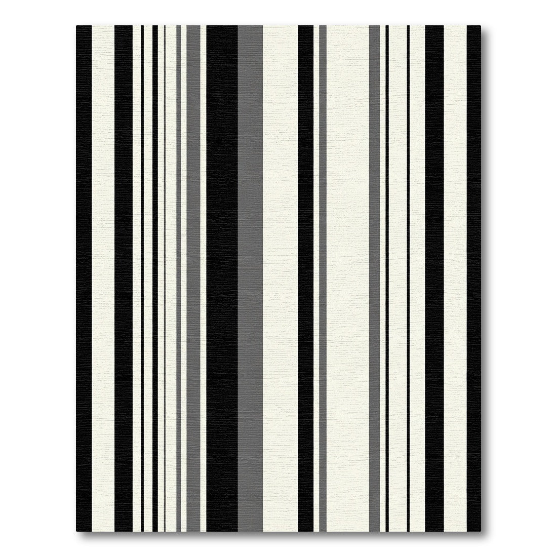 Monochrome Vertical Stripe Arrangement Rug