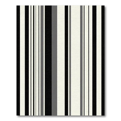Monochrome Vertical Stripe Arrangement Rug