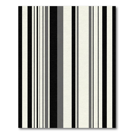 Monochrome Vertical Stripe Arrangement Rug