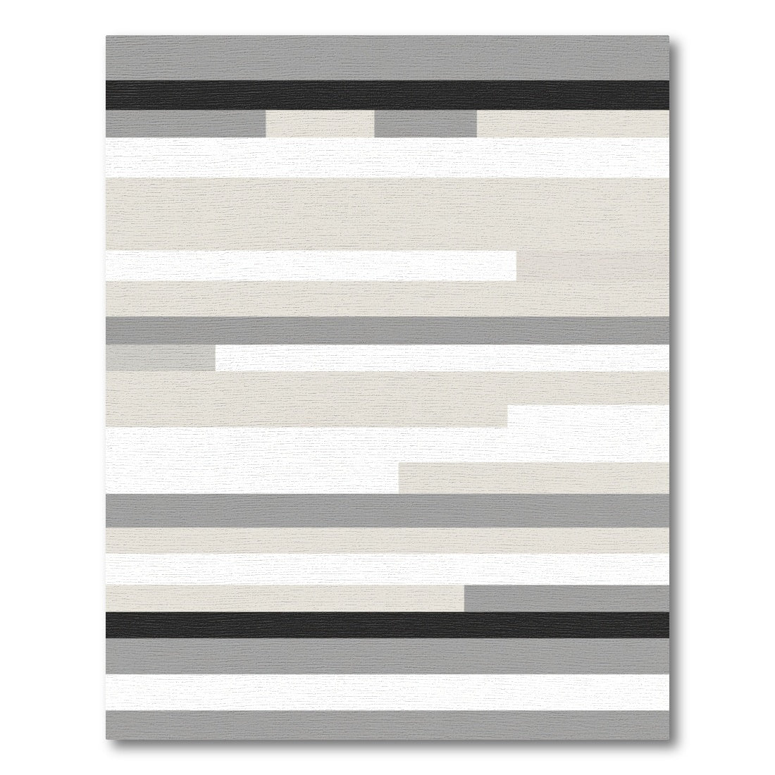Warm Neutral Horizontal Block Rug