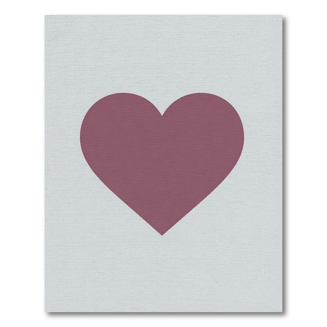 Plum Heart Minimalist Contemporary Rug