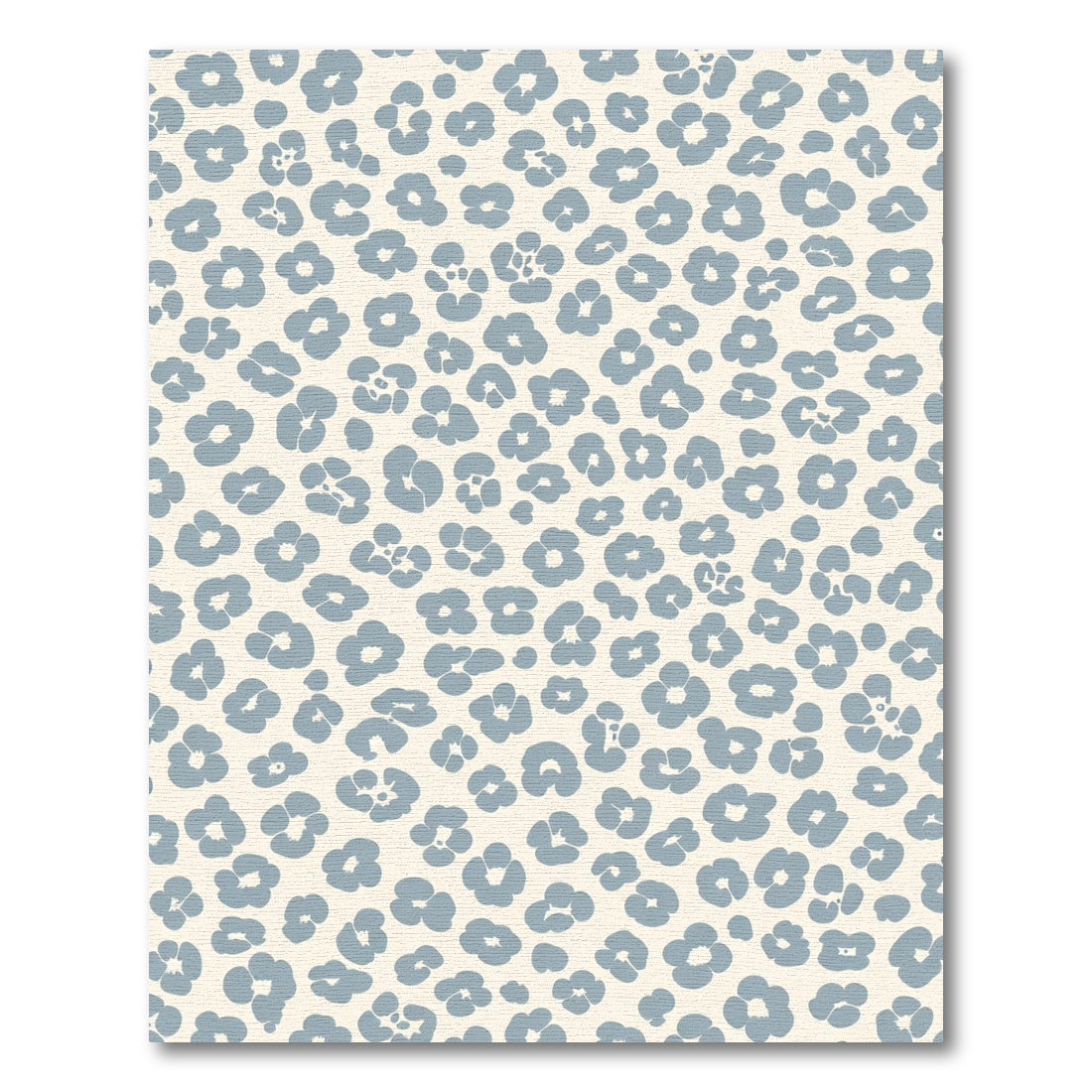 Pale Blue Blossom Scatter Rug