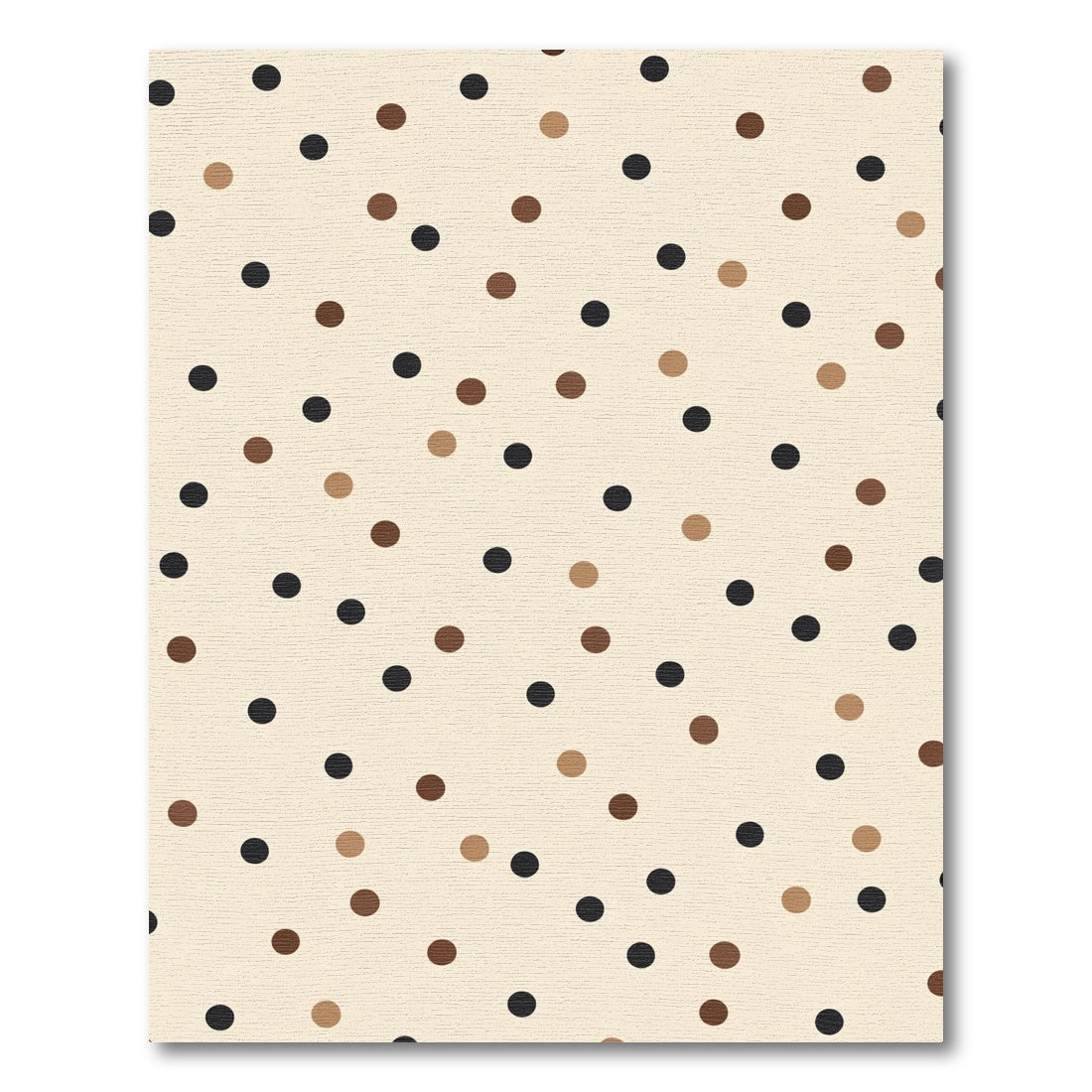 Earthy Tone Polka Dot Scatter Rug