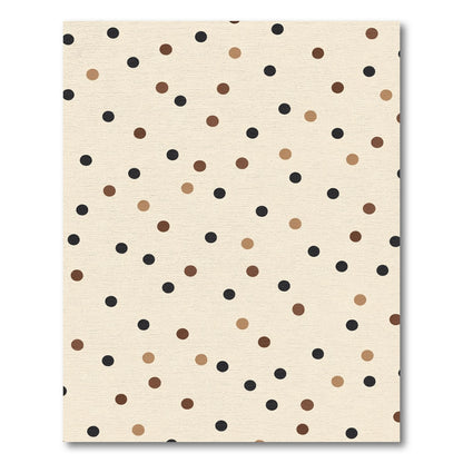 Earthy Tone Polka Dot Scatter Rug