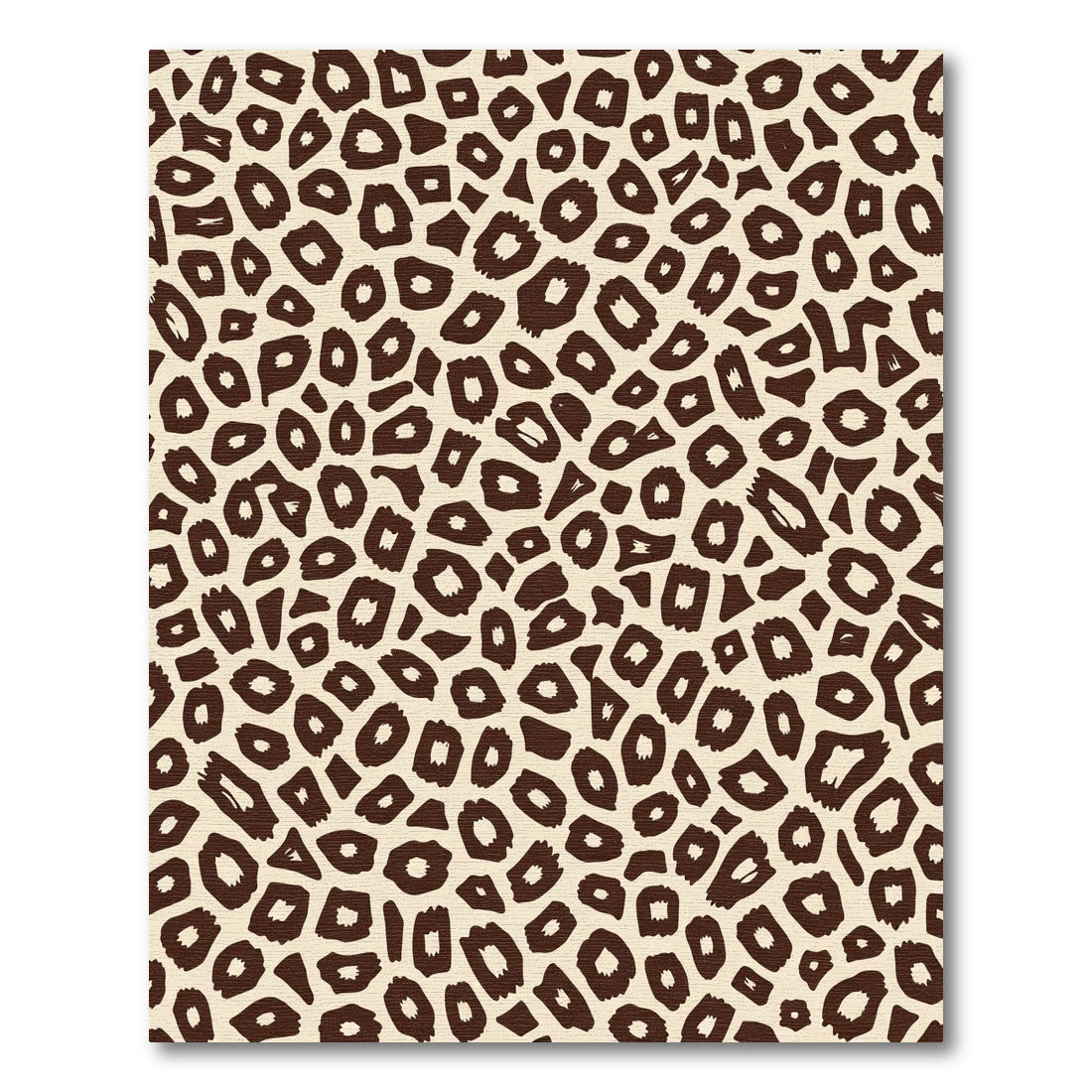 Brown Leopard Spots Texture Rug