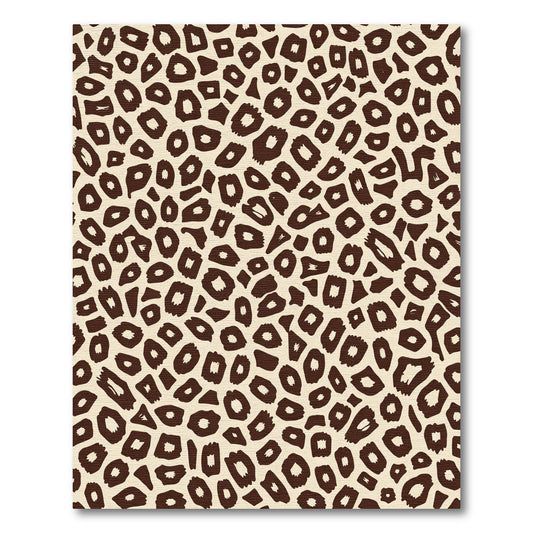 Brown Leopard Spots Texture Rug