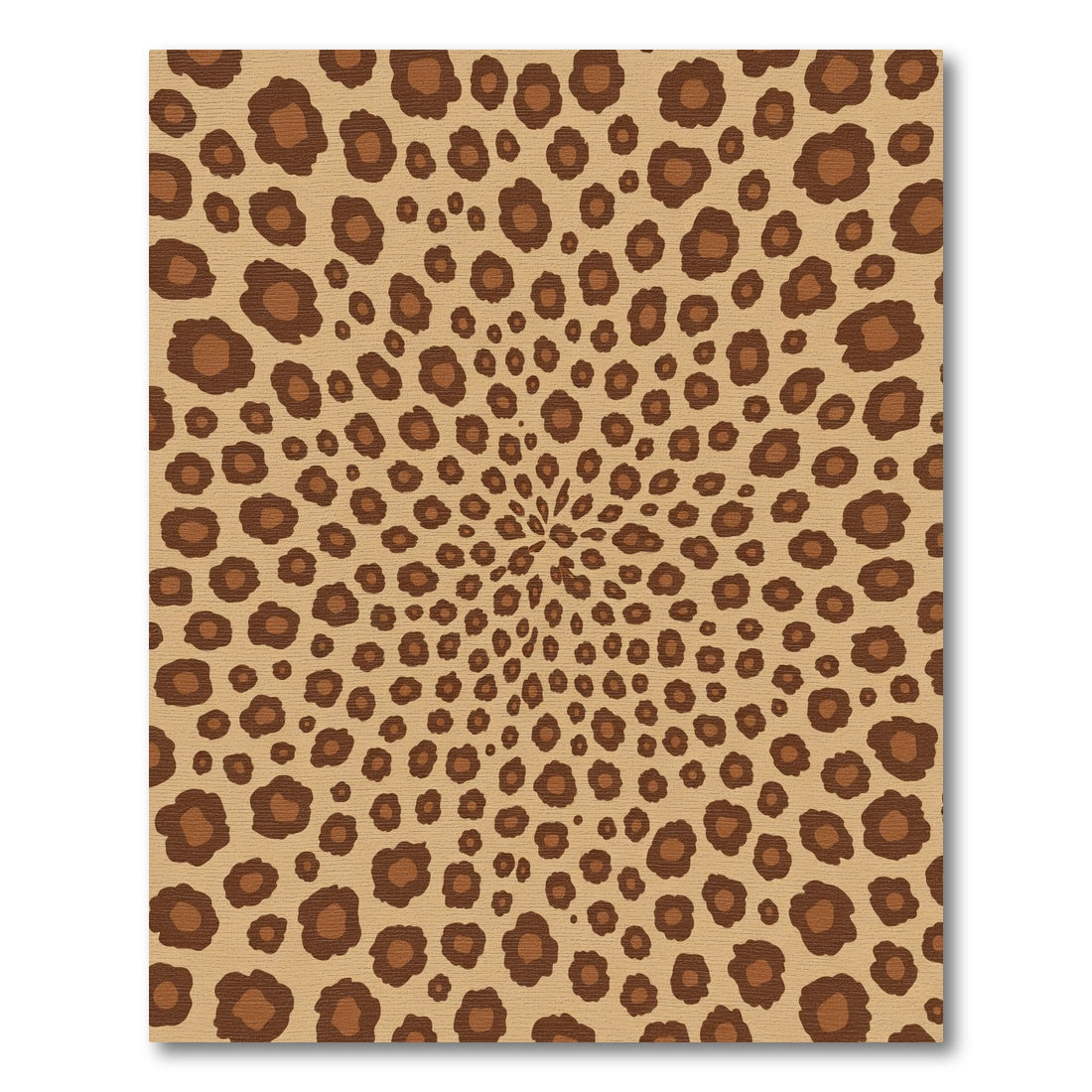 Bold Cheetah Spot Swirl Rug