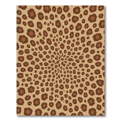 Bold Cheetah Spot Swirl Rug