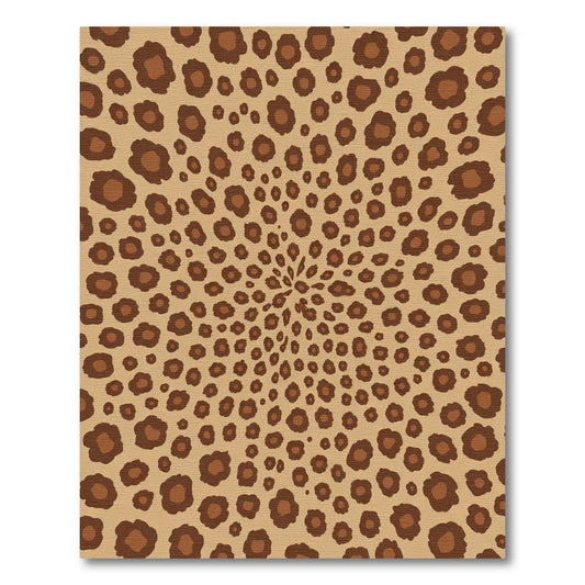 Bold Cheetah Spot Swirl Rug