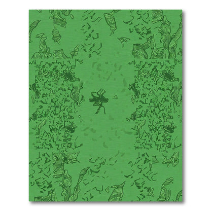 Abstract Green Organic Swirl Rug